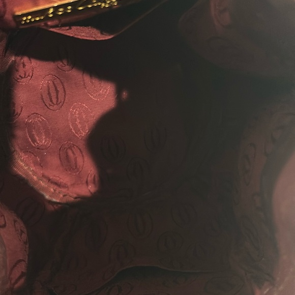 Cartier Must de Cartier Shoulder/cross body Bag Drawstring Bordeaux Leat… - Picture 7 of 8